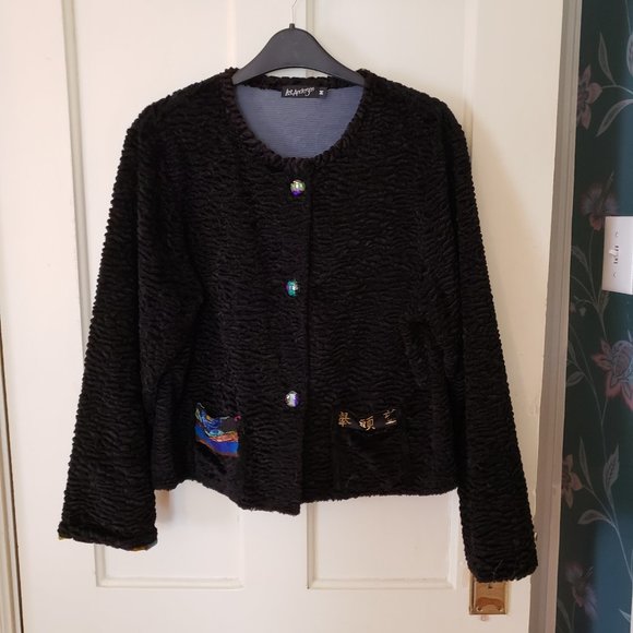 Faux Persian Lamb Handmade Cardigan - Lee Andersen - Picture 1 of 16